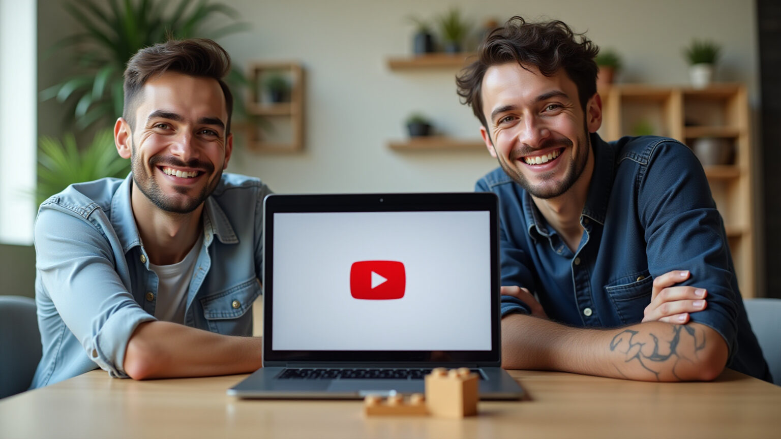 Empreendedores brasileiros decidindo entre comprar ou criar canal YouTube.