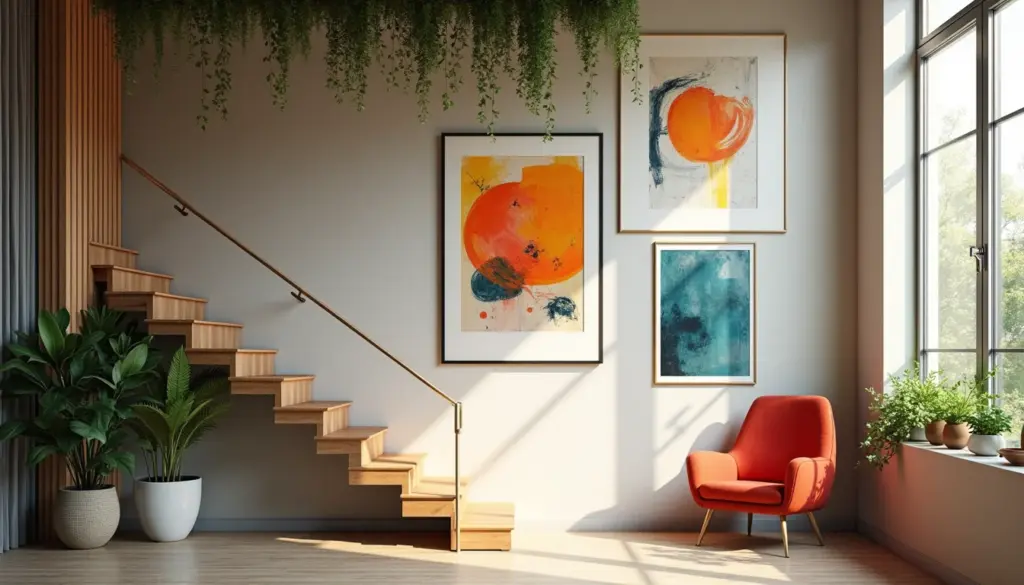 Ideias para Decorar Parede de Escada: 11 Truques de Design [2026]