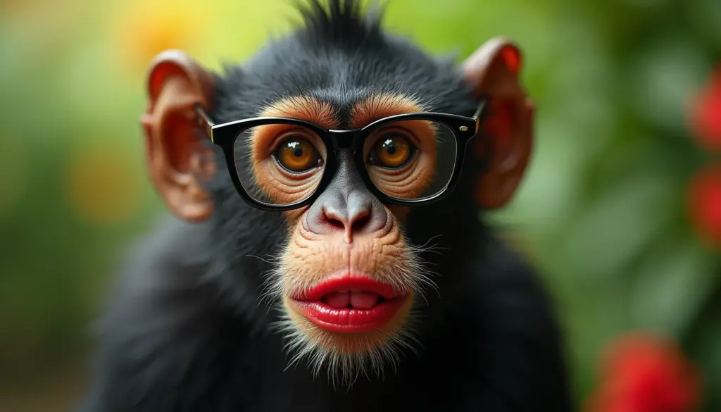 Macaca de óculos e batom vermelho: o look que define 2026 Macaca de óculos e batom vermelho: o look que define 2026