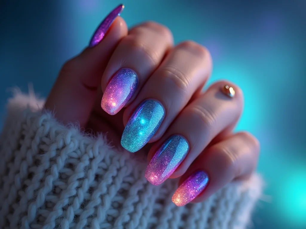 Unhas Aurora Boreal: O Brilho Mágico Que Você Pode Ter em Casa Unhas Aurora Boreal: O Brilho Mágico Que Você Pode Ter em Casa
