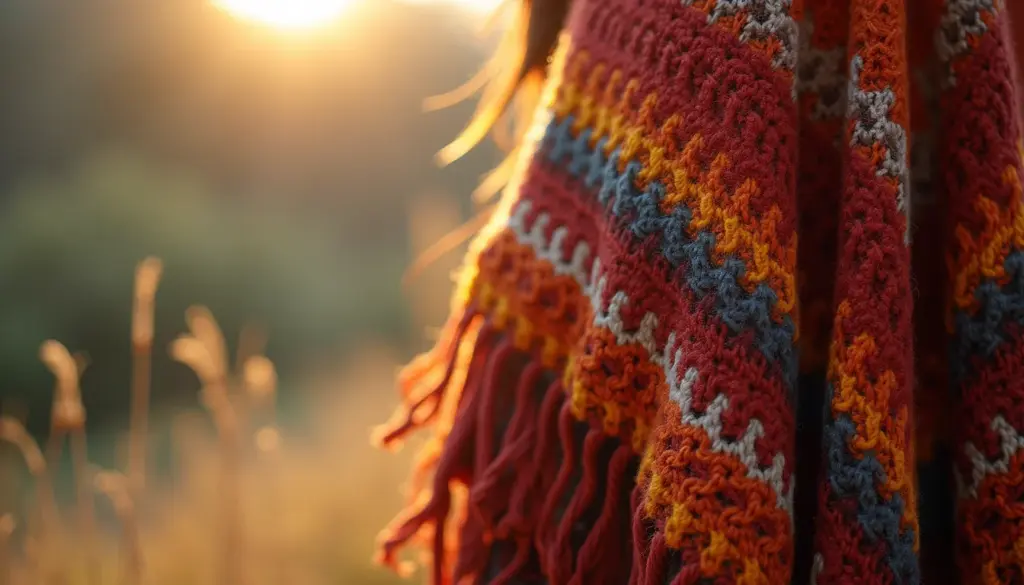 Um poncho de tecido: O segredo fashion para 2026 [Tendências]