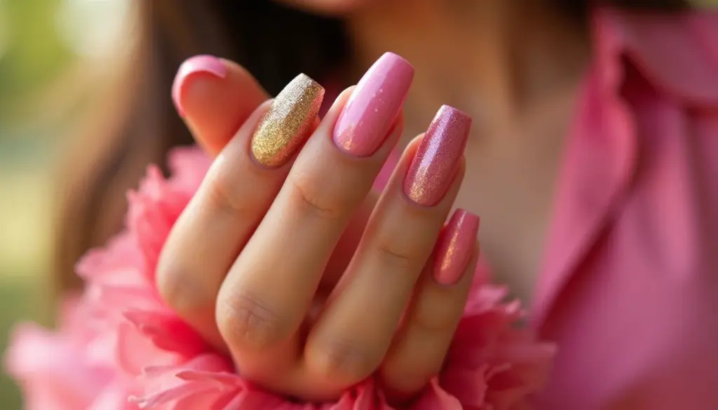 Unhas rosa e dourado: o toque de luxo que faltava [2026]