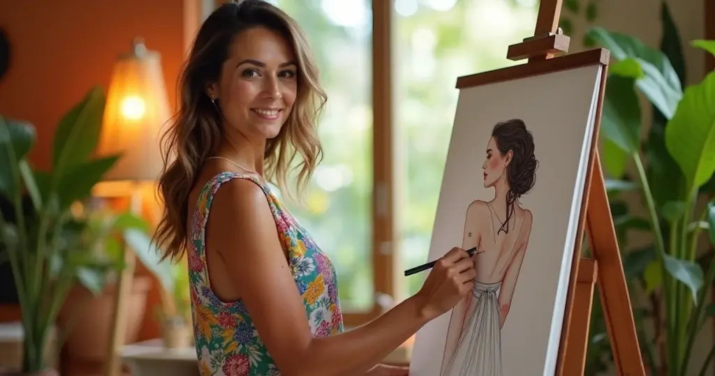 13 Ideias de Base de Desenho Feminino que Transformam Croquis Amadores