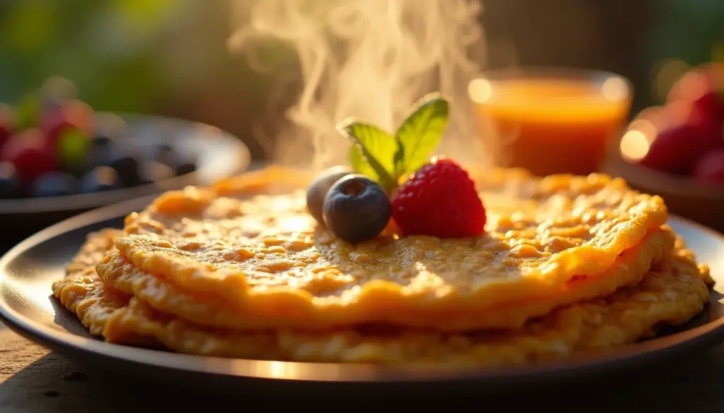 Café da Manhã Saudável: Omelete de Aveia e Frutas em 15 Minutos