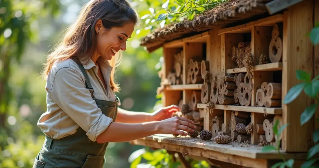 Como fazer um hotel de insetos que acaba com pragas e economiza seu dinheiro