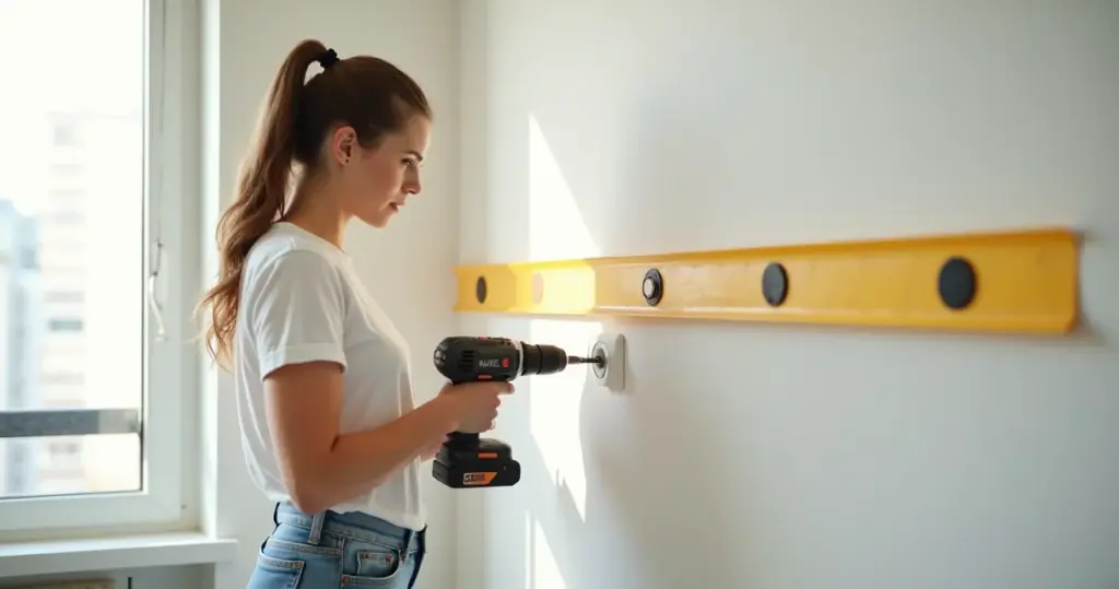 Como instalar prateleiras sem errar o furo (truque da fita crepe!)