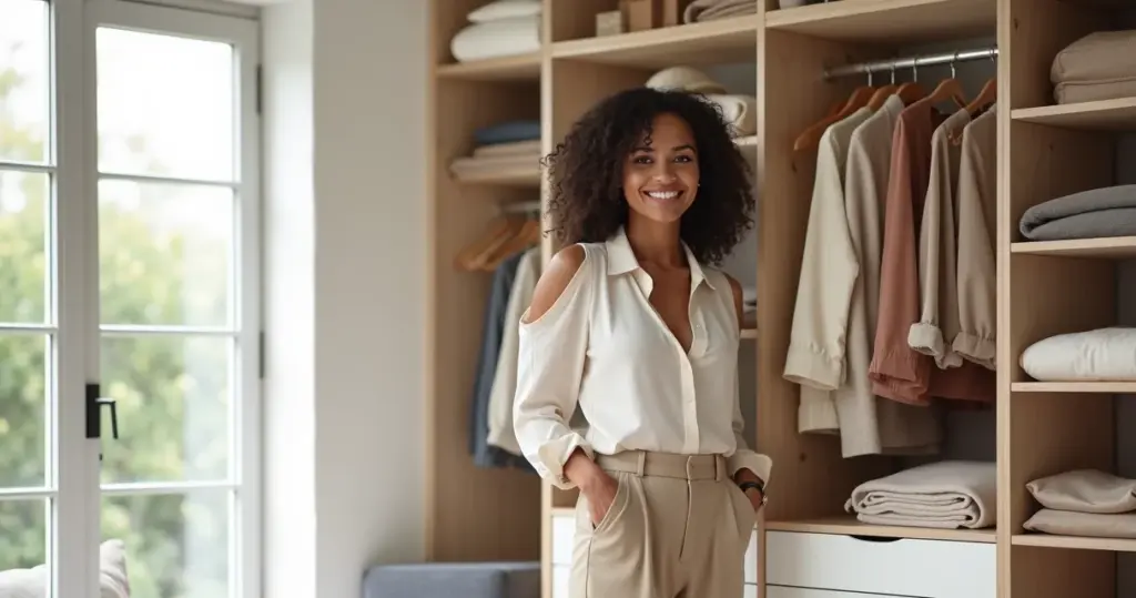 Como organizar guarda-roupa cápsula 2026: acabe com o caos do armário