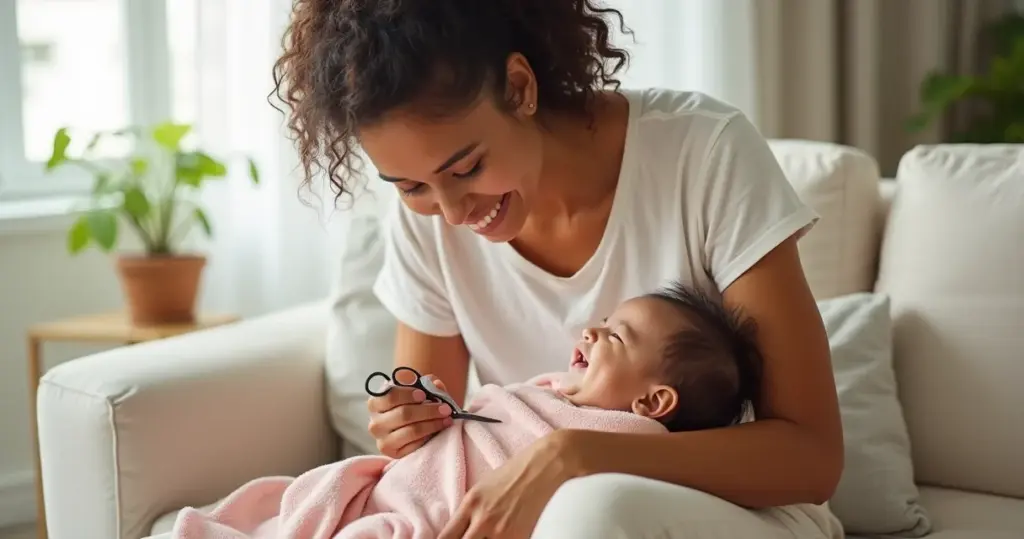 Corte de cabelo de bebê de 5 meses: o momento certo para fazer em casa Corte de cabelo de bebê de 5 meses: o momento certo para fazer em casa