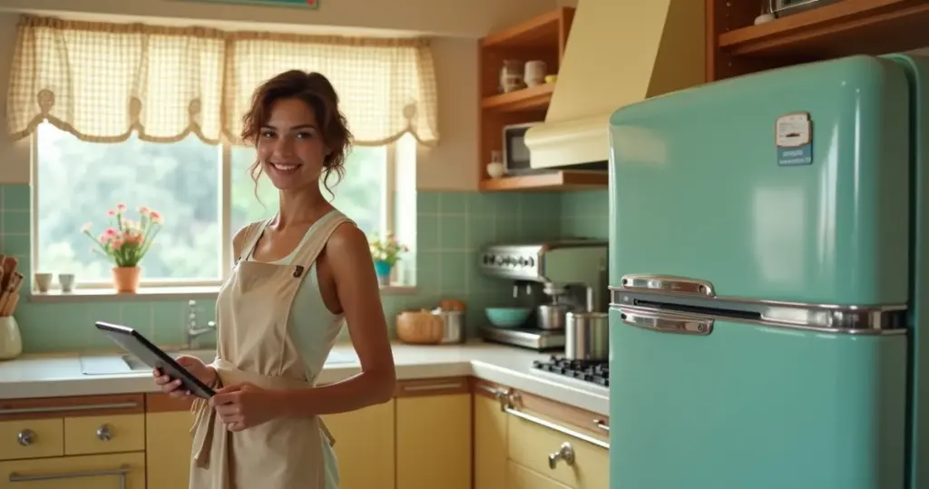 15 Ideias de Cozinha Retro Que Unem Charme Clássico e Tecnologia Atual