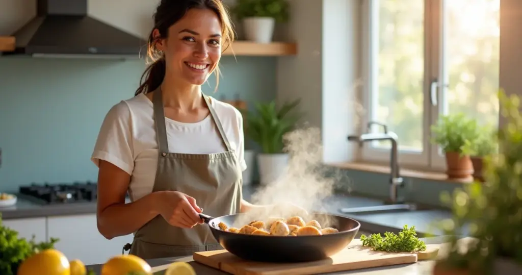 Cozinhar sem óleo: frango suculento em 20 min (sem grudar!) Cozinhar sem óleo: frango suculento em 20 min (sem grudar!)