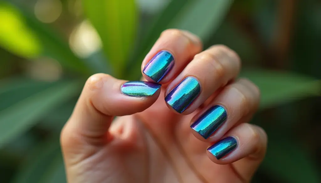 10 Ideias de Esmalte Pó de Borboleta para Unhas com Brilho Furta Cor