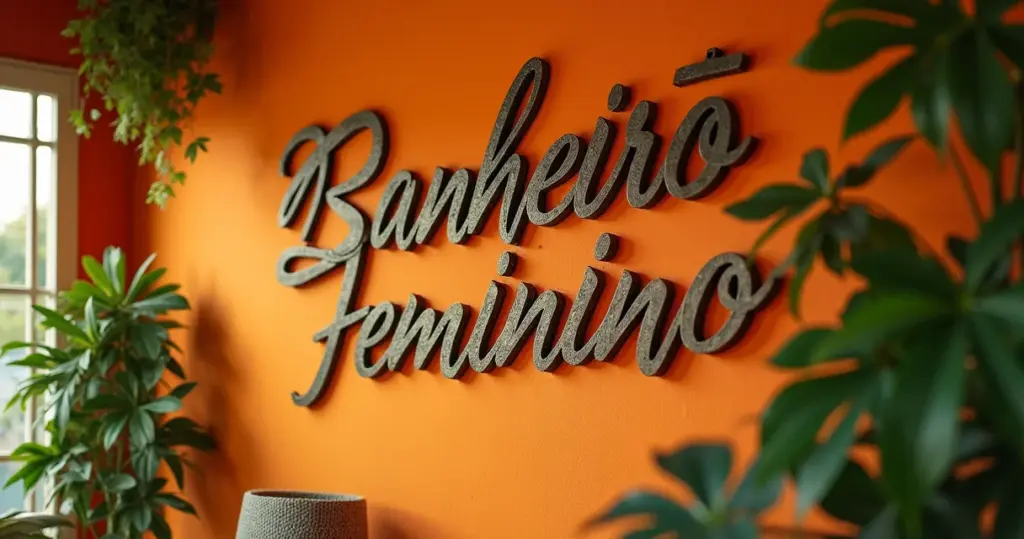 7 Ideias de Placa Banheiro Feminino Que Vão Encantar Seu Espaço