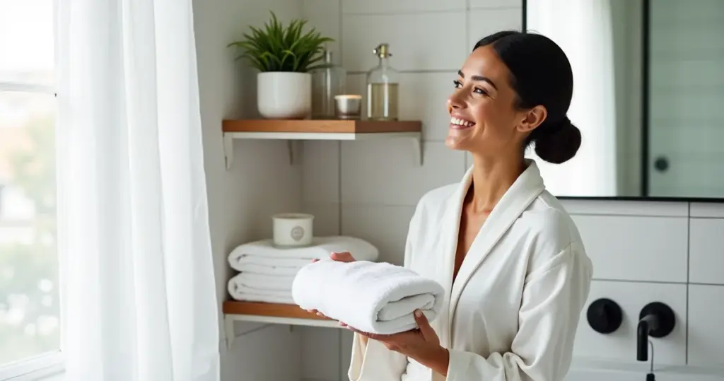 12 Ideias de Prateleira de Canto Banheiro que Organizam e Embelezam