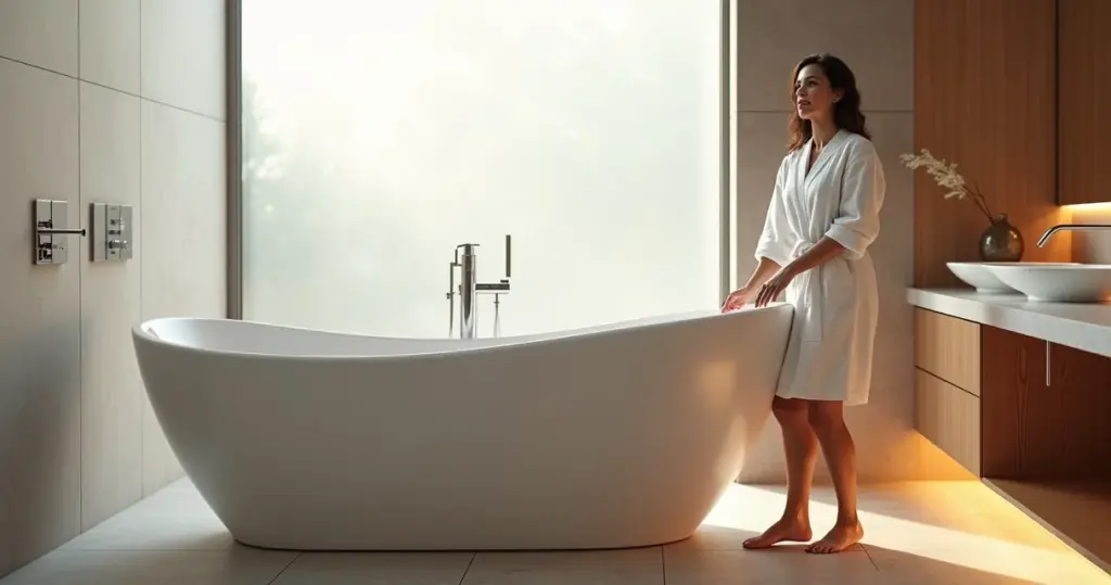 12 Ideias de Reforma de Banheiro com Banheira de Hidromassagem Pequena