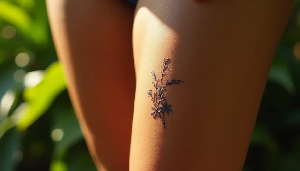 8 Ideias de Tatuagem na Coxa Feminina Delicada para Inspirar Você