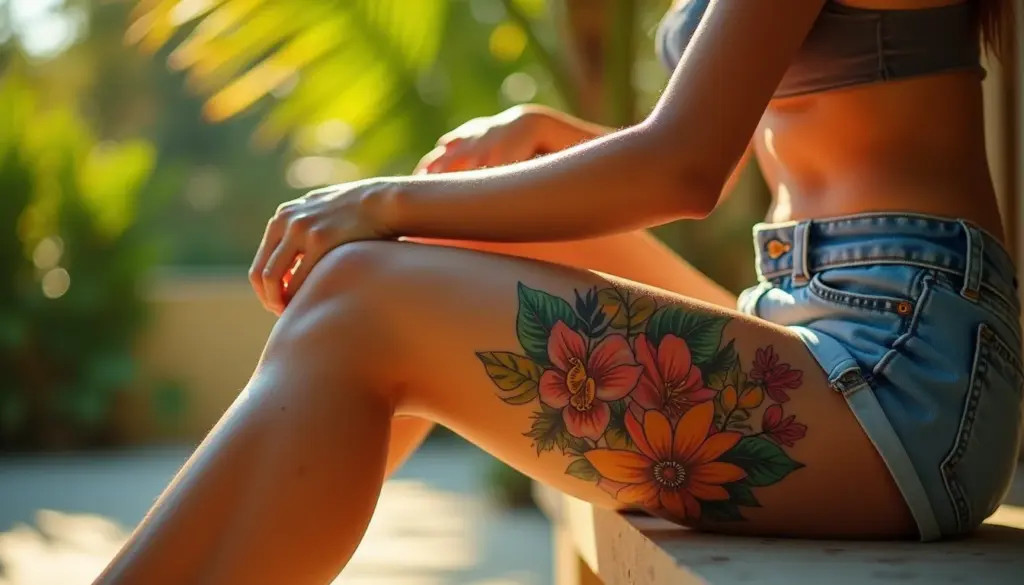 8 Ideias de Tatuagem na Perna Feminina: Estilos e Inspirações