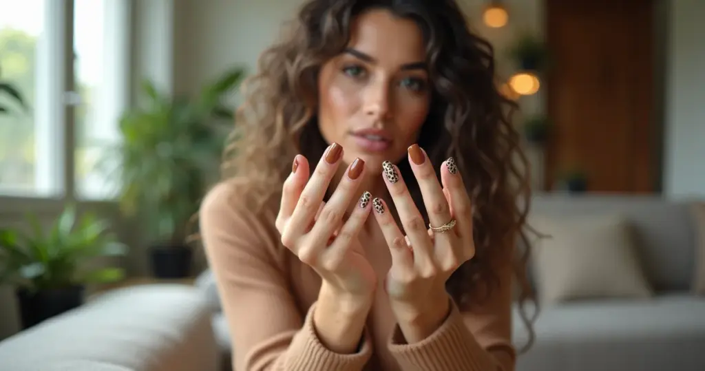 Tutorial unha de onça marrom filha única passo a passo: faça igual profissional