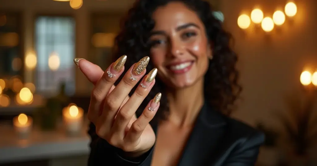 15 Ideias de Unha Decorada Dourada para Brilhar em 2026