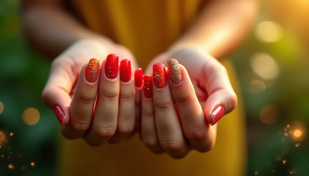 9 Ideias de Unhas para Ano Novo 2026: Cores que Atraem Sorte