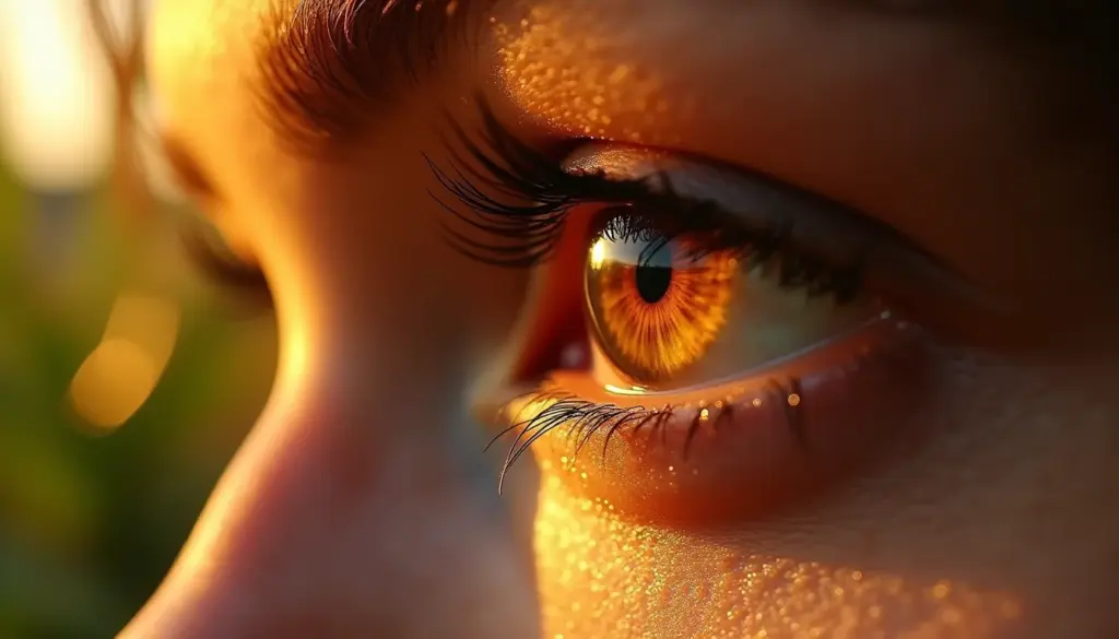 Maquiagem que faz olhos cor de mel brilharem como nunca