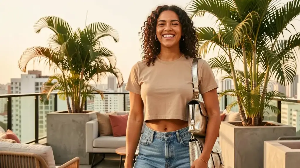 Cintura baixa, baby tee e baguete: como usar a moda anos sem parecer fantasia Cintura baixa, baby tee e baguete: como usar a moda anos sem parecer fantasia