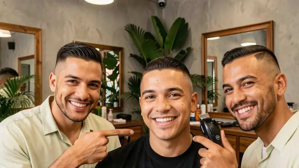 Degradê masculino baixo: tipos, alturas e como pedir sem erro